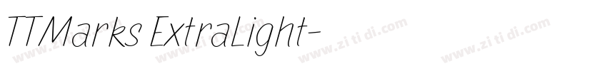 TTMarks ExtraLight字体转换